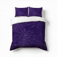 thumbnail image 1 of Spider Web Pattern Bedding Set 3 Pcs Soft Microfiber Quilt Cover For Bedroom Decor, Comforter Cover With 2 Pillowcase, 1 of 5
