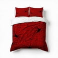 thumbnail image 1 of Spider Web Pattern Bedding Set 3 Pcs Soft Microfiber Quilt Cover For Bedroom Decor, Comforter Cover With 2 Pillowcase, 1 of 5