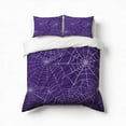 thumbnail image 1 of Spider Web Pattern Bedding Set 3 Pcs Soft Microfiber Quilt Cover For Bedroom Decor, Comforter Cover With 2 Pillowcase, 1 of 5