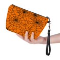 thumbnail image 1 of Spider Web Pattern Leather Makeup Bag Small Travel Cosmetic Bag For Women,Cosmetic Organizer Makeup Pouch For Purse, One Size, 1 of 4