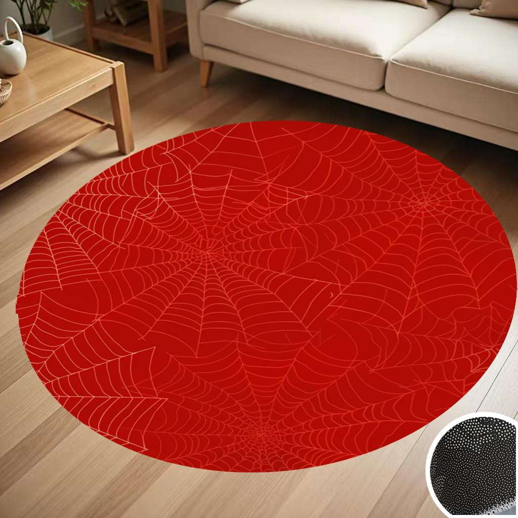 Spider Web Pattern Round Carpet Living Room Bedroom Home Decoration ...