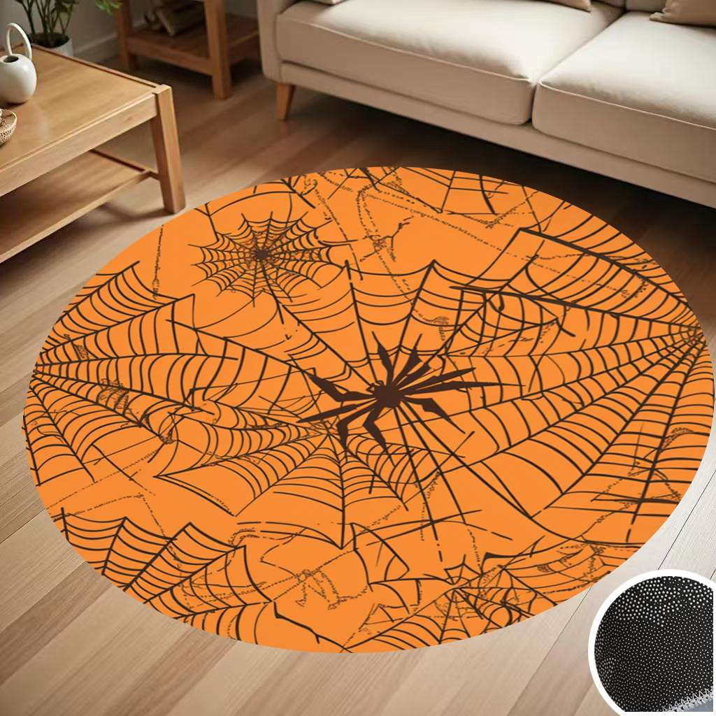 Spider Web Pattern Round Carpet Living Room Bedroom Home Decoration ...