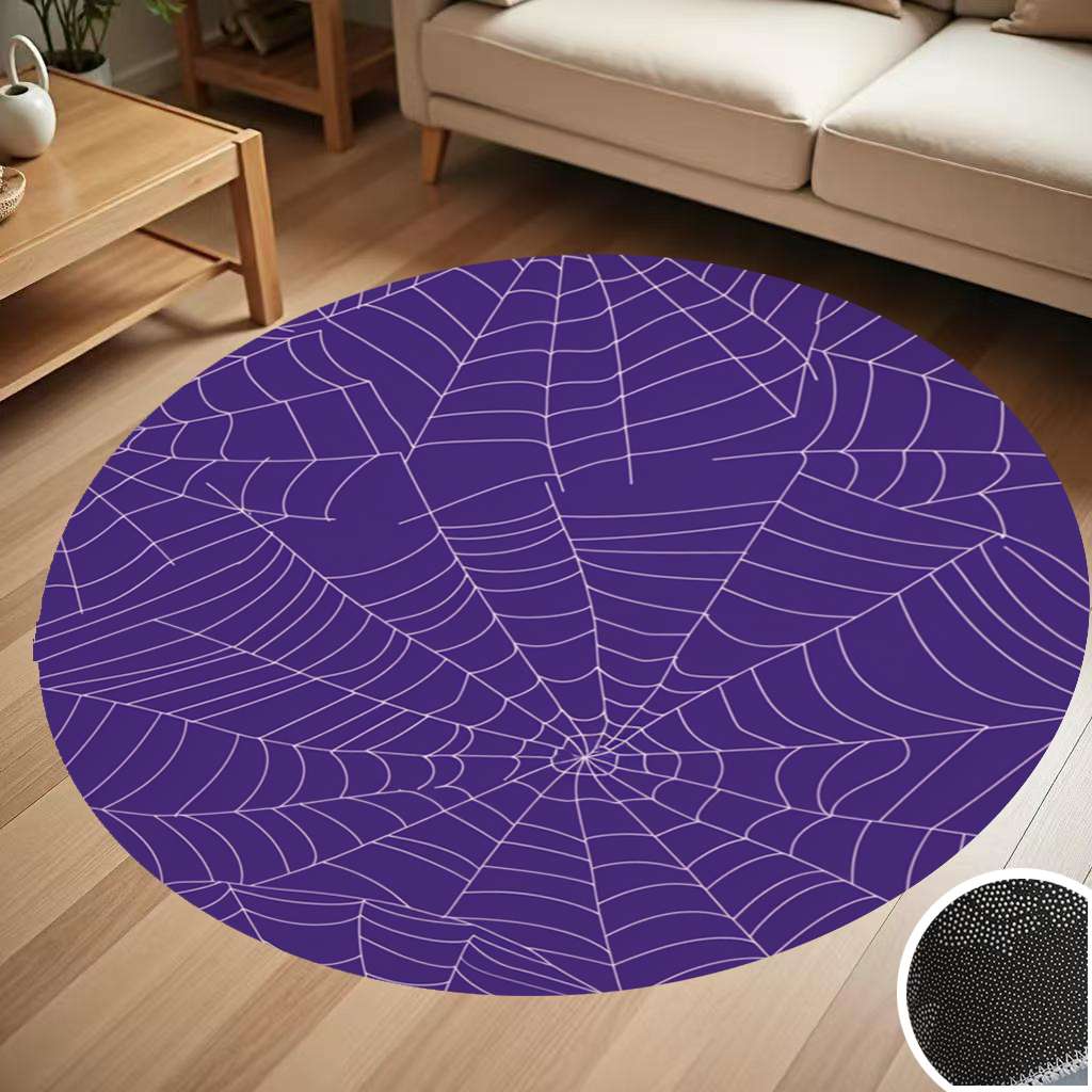 Vortex Spider Web Rug Spider Web Pattern Round Carpet Living Room Bedroom Home Decoration ...