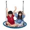 thumbnail image 1 of Spider Web Saucer Swing 40 Inch Round, 750lbs Capacity for Kids & Adults - Outdoor Swing Set Accessories, Backyard Tree Swing, Heavy Duty Rope Swing, 1 of 7