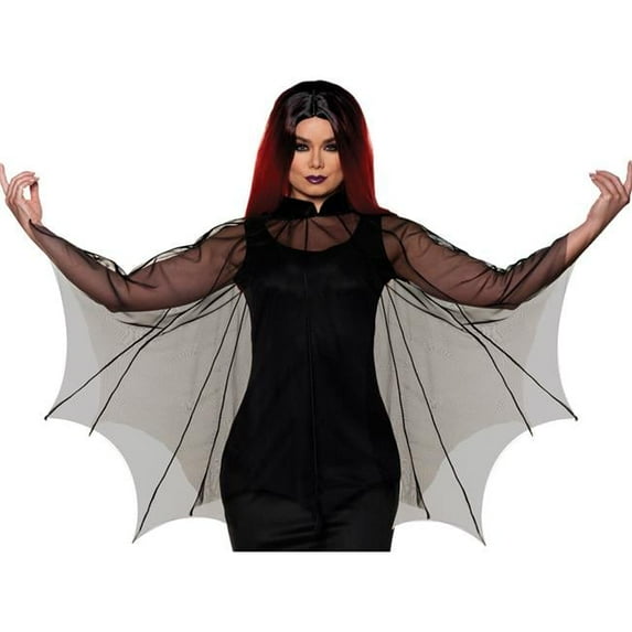 Spider Web Sheer Poncho, One Size