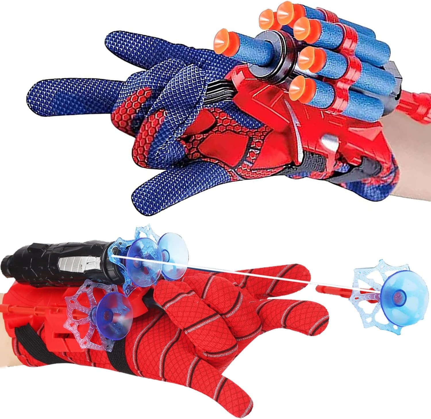 Spider Web Shooters That Actually Shoot,Spider Web Shooter & Wrist Launcher Toy Set,Hero Role-Playing Spider Web Shooter Toy Web Gadgets Toy Cool Gadgets