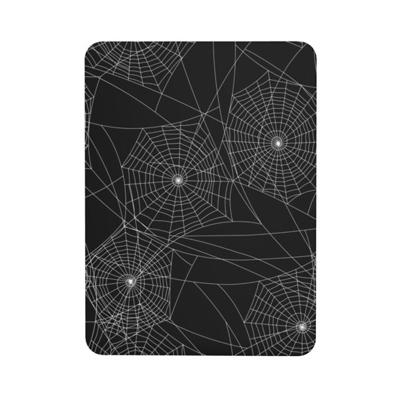 Spider Web Silhouette Halloween Rectangular Refrigerator Magnet, Soft Magnetic Fridge Magnet for Home, Office, Locker Decor