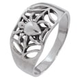 thumbnail image 1 of Spider & Web Silver Ring - 11, 1 of 1