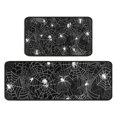 thumbnail image 1 of Spider Web and Skulls Halloween Pattern Kitchen Rugs Sets Of 2,Anti Fatigue Kitchen Mat Rugs Non Slip Washable,Decorative Kitchen Floor Mats for Kitchen,Sink,Laundry,17"X30"+17"X47", 1 of 7