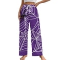 thumbnail image 1 of Spider Web Spider Purple Women's Pajamas Pajama Pants Women's Sleepwear Lounge Sleep Bottoms Stretch with Pockets, 1 of 7