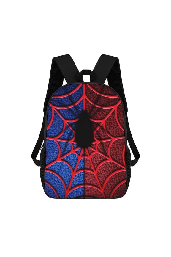 Spider Web Suit Texture Backpack 17 Inch Laptop Bag Large Capacity Men's And Women's Backpack Travel Bag
