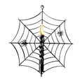thumbnail image 1 of Spider Web Taper Candle Holder Gothic Metal Hanging Tealight Stand Halloween Decorations for Outdoor Indoor Home Party Decor Wall Mounted Sconce with Detailed Spiderweb Ornamental Design, 1 of 7