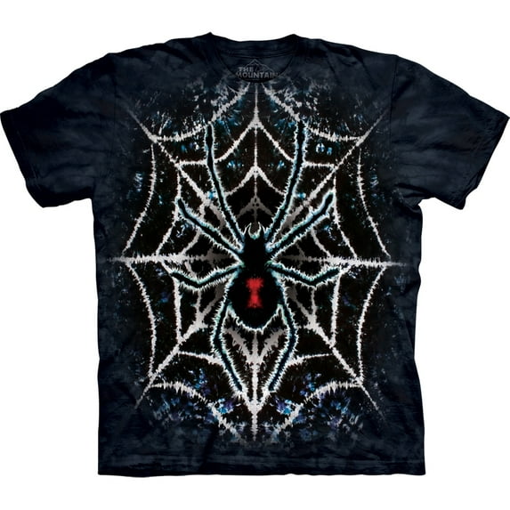 Spider Web Tie-Dye T-Shirt - Small