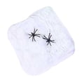 thumbnail image 1 of Spider Webs Halloween Decorations with Fake Spiders, Super Stretch Cobwebs for Halloween Indoor and Outdoor Party Supplies Garage Door Decorations 1*Spider Web+4/10/20/30 Spiders, 1 of 2
