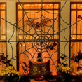 thumbnail image 1 of Spider Webs Halloween Decorations Outdoor, 10.5ft Black Fake Spider Web, Scary Haunted House Outdoor Wall Decor for Halloween Party Hanging Decorations, 1 of 7