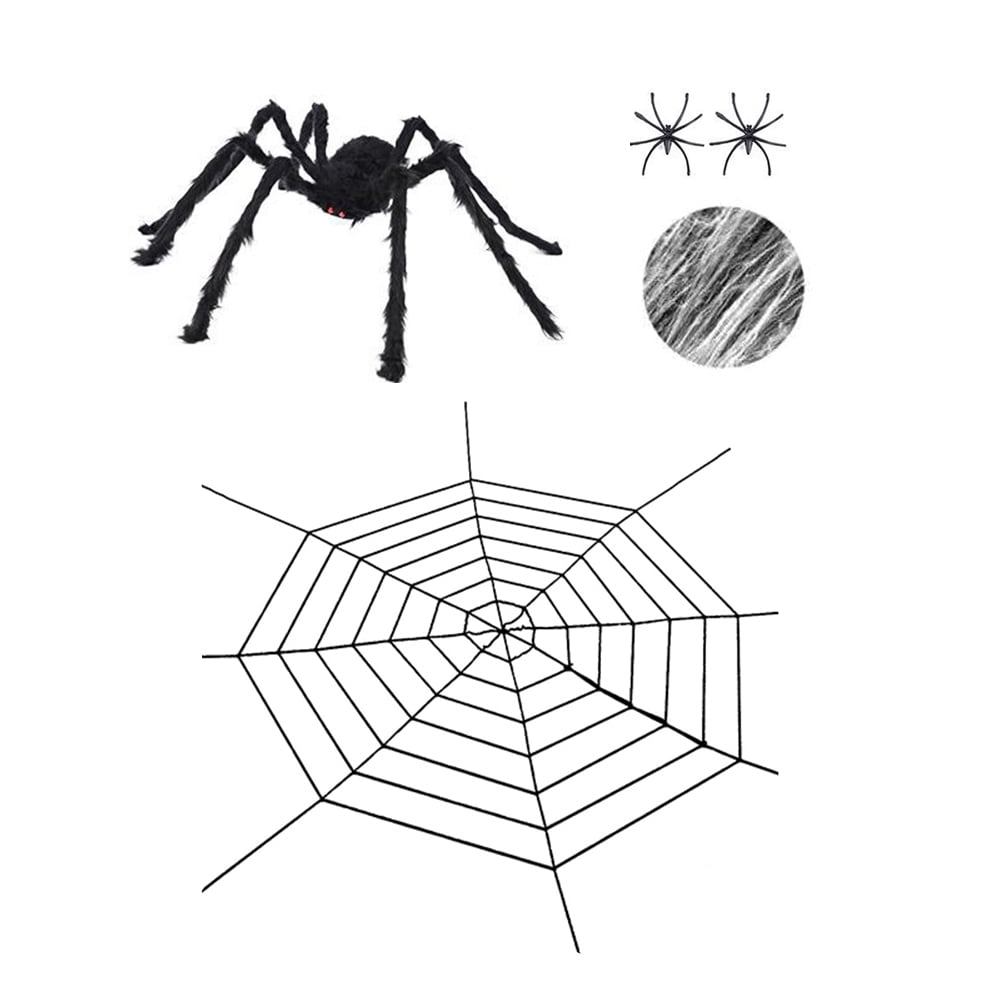 White Spider Webbing 20gram With Spiders Costume White Spider Webbing 20gram With Spiders Costume