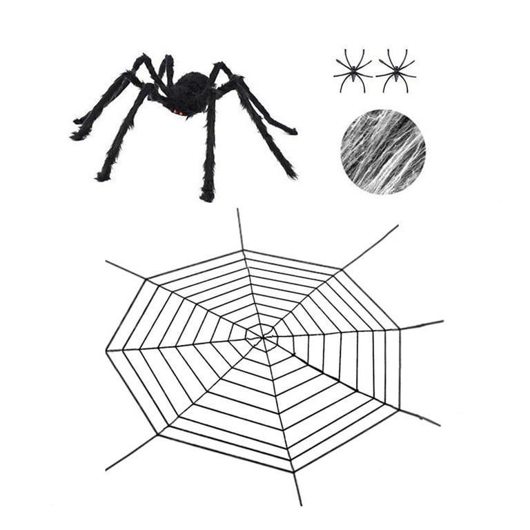 White Spider Webbing 20gram With Spiders Costume White Spider Webbing 20gram With Spiders Costume