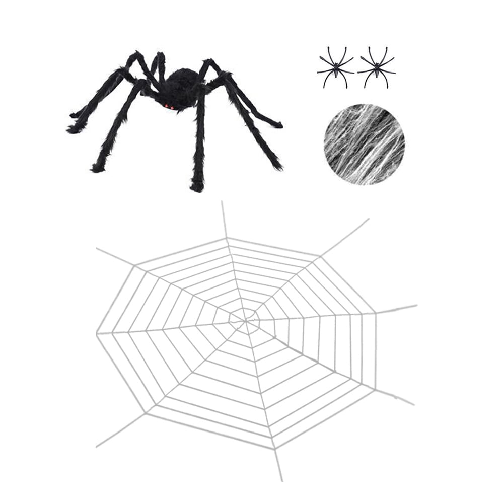 White Spider Webbing 20gram With Spiders Costume White Spider Webbing 20gram With Spiders Costume