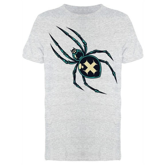 Spider With Cross Vintage Style T-Shirt Men -Image by Shutterstock, Male Medium