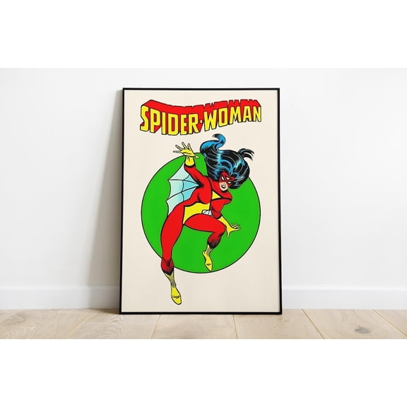Spider Woman Poster, X Men Comic Art, Unframed Paper Poster 8x10in