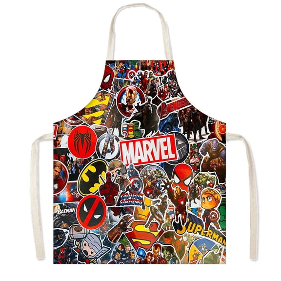 Spider-man America Chef Aprons Adjustable, BBQ Waterproof & Oil-Proof Aprons Cute Gifts 75x65cm
