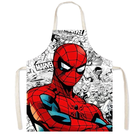 Spider-man Chef Aprons Adjustable, BBQ Waterproof & Oil-Proof Aprons Cute Gifts 75x65cm