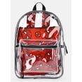 thumbnail image 1 of Marvel Spider-Man 17" Unisex Clear Backpack with Printed Laptop Sleeve, Red, 1 of 5