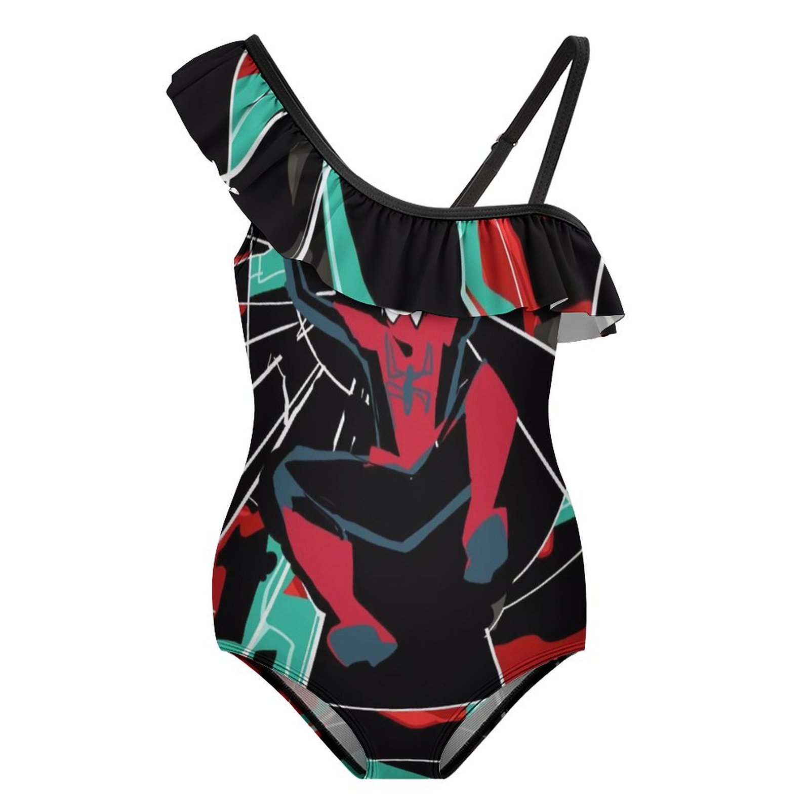 Spiderman Girls Swimsuit One Piece Swimsuits Ruffle Bathing Suit Kids — free download