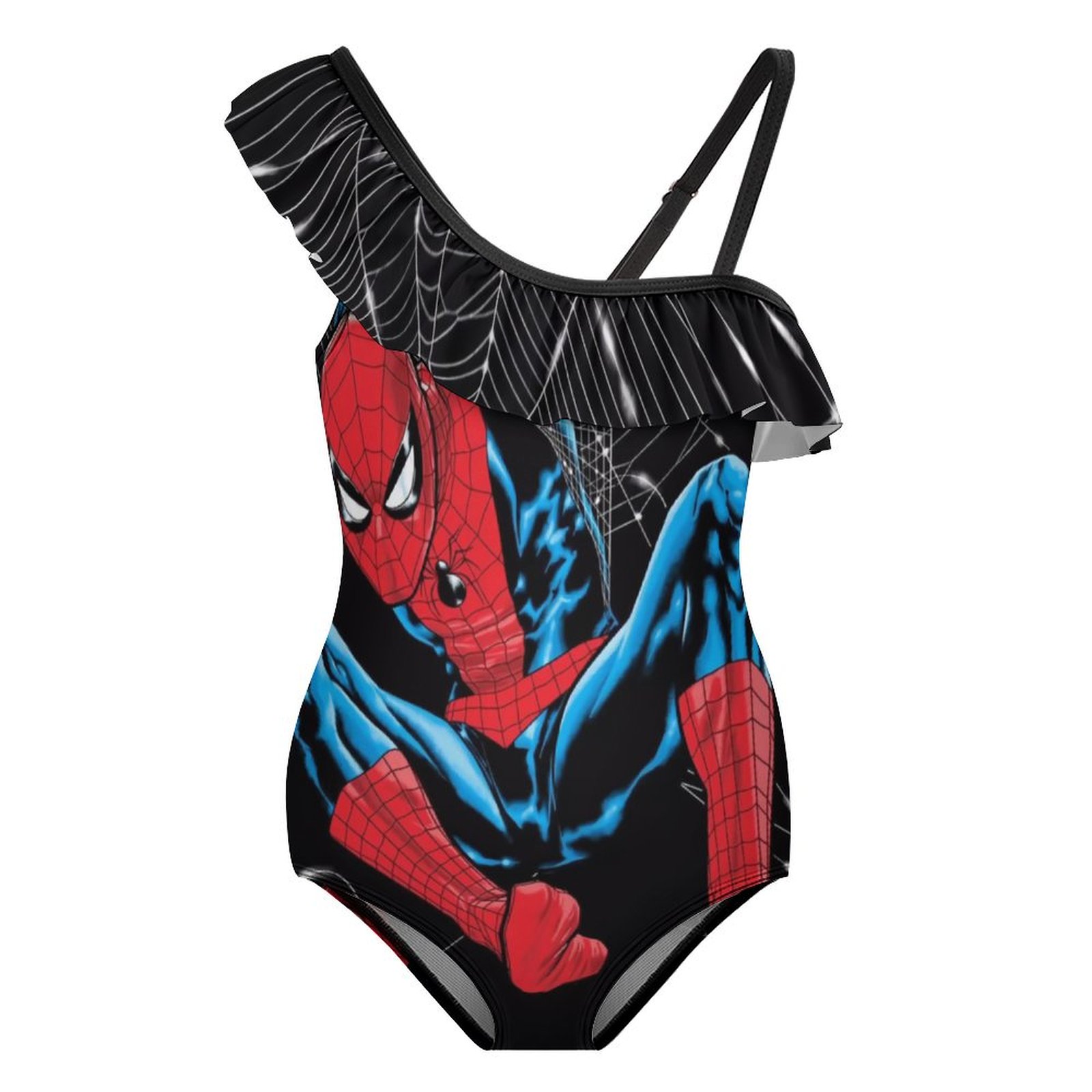 Spiderman Girls Swimsuit One Piece Swimsuits Ruffle Bathing Suit Kids — free download