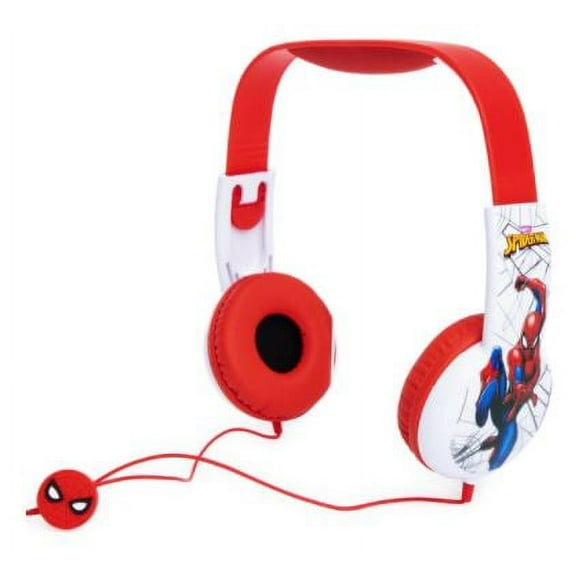 Spider-man Kid Safe Headphones ~ Red & White
