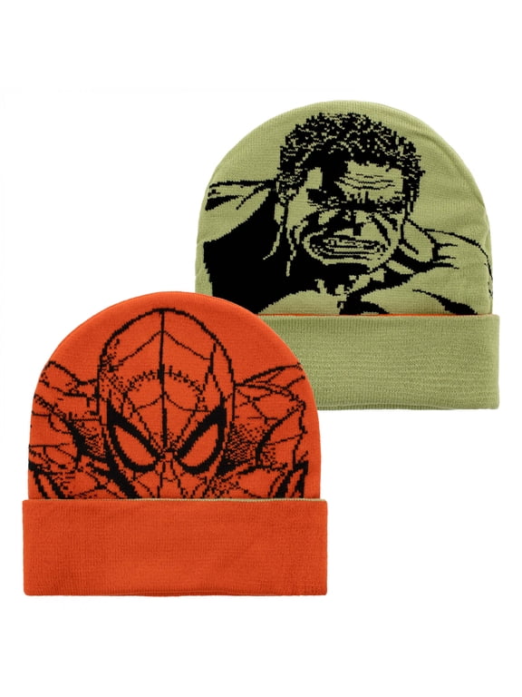 and Hulk Reversible Youth Knit Cuffed Beanie