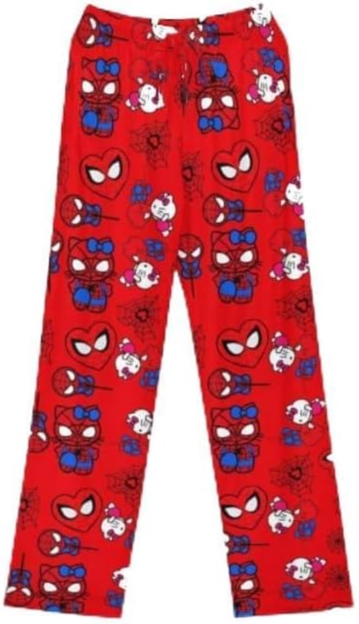 Spider_man hello kitty WiVi Pants for Women Men Cartoon Lounge Pj Print ...