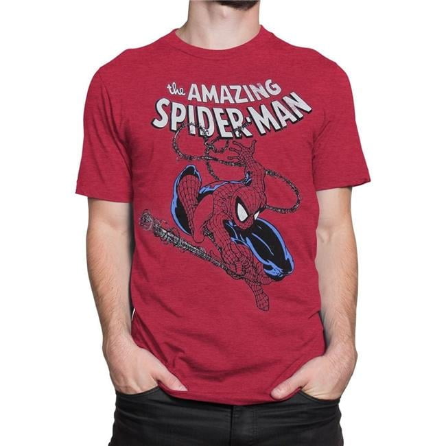 Spider-man tsspdrmamazswing-XXXL The Amazing Spider-Man Swinging Mens T-Shirt - 3XL