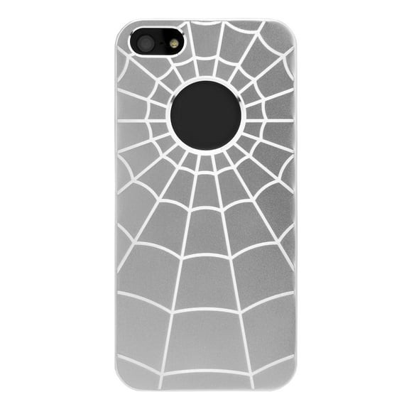 Spider's Web Hard Case For Apple iPhone 5 / S / SE With Drop Resistant Casing, Dust Proof, And Shockproof Exterior (Silver)