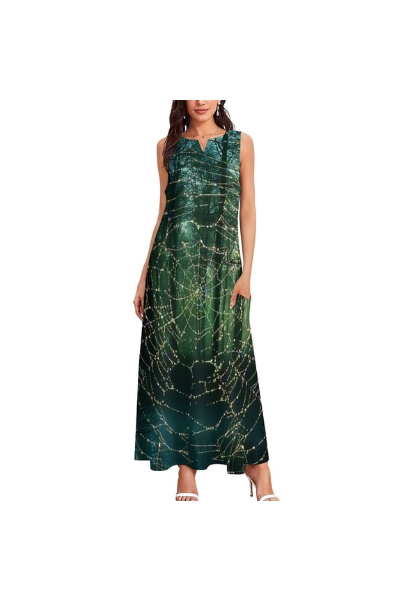 Spider web Long Dress women's dress Party dresses for women