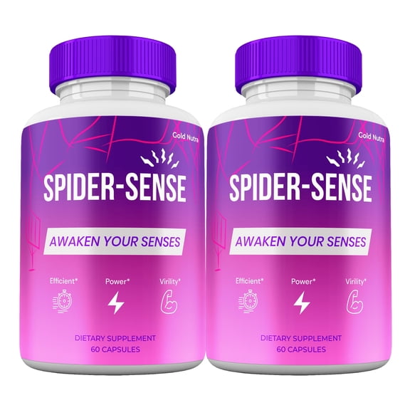 SpiderSense Supplement, High Potency Spider Sense Pills, All Natural Formula for Men Spider Sense Capsules, 2 Months Supply (2 Pack)