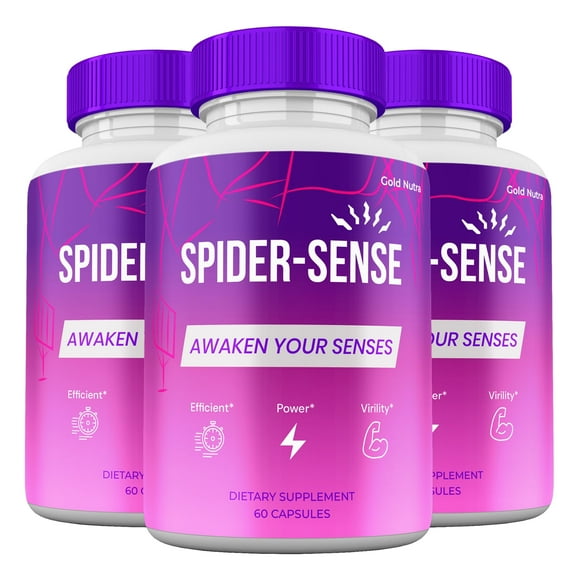 SpiderSense Supplement, High Potency Spider Sense Pills, All Natural Formula for Men Spider Sense Capsules, 3 Months Supply (3 Pack)