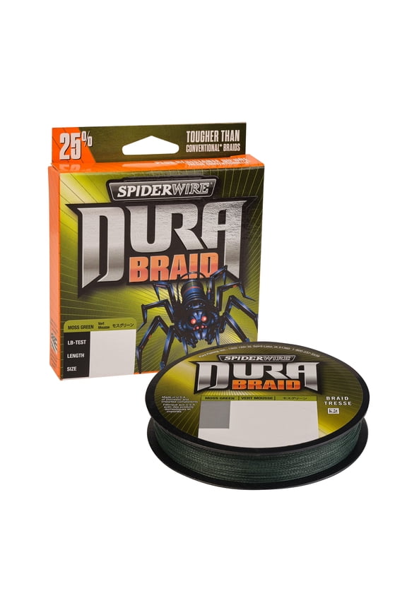DuraBraid Fishing Line, Moss Green, 20 lb Test Strength, 150 yd