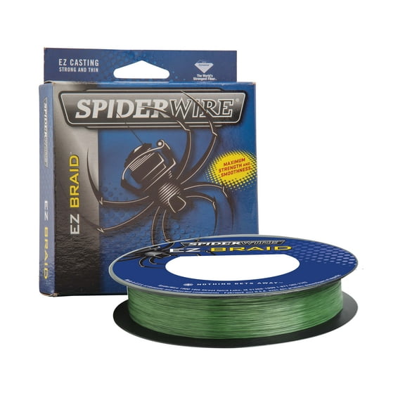 SpiderWire EZ Braid™ Fishing Line, Moss Green, 30 lb Test Strength, 300 yd