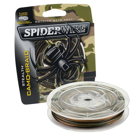 SpiderWire Stealth® Camo Braid™ Fishing Line, Camo, 15 lb Test Strength, 300 yd