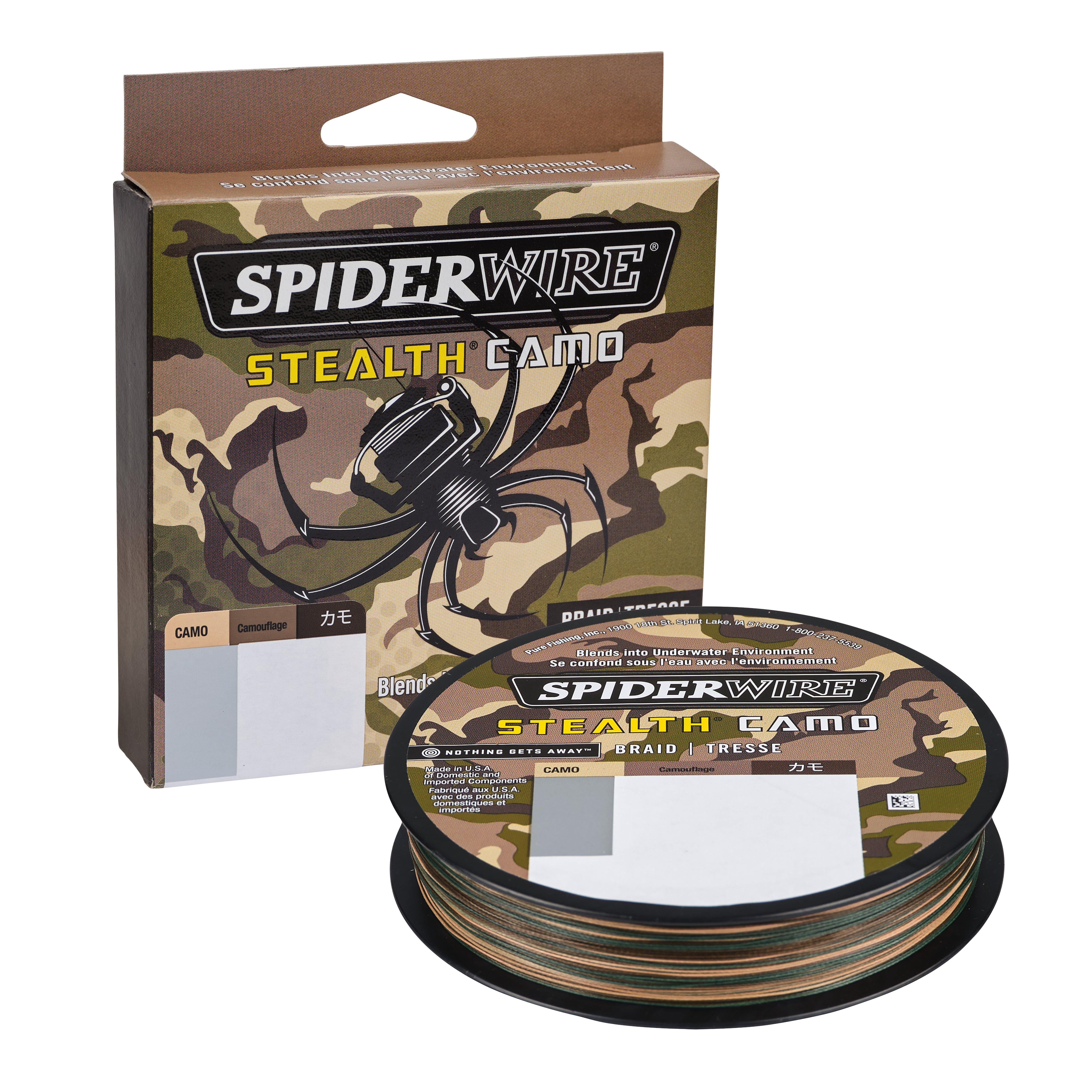 SpiderWire Stealth® Camo Braid™ Fishing Line, Camo, 80 lb Test Strength, 300 yd