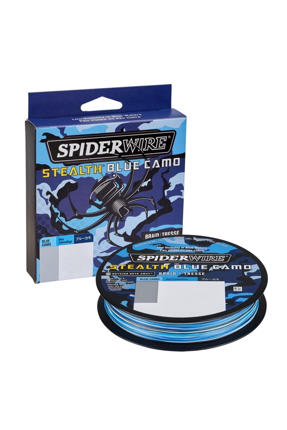 Stealth® Blue Camo Braid Fishing Line, Blue Camo, 40 lb Test Strength, 200 yd