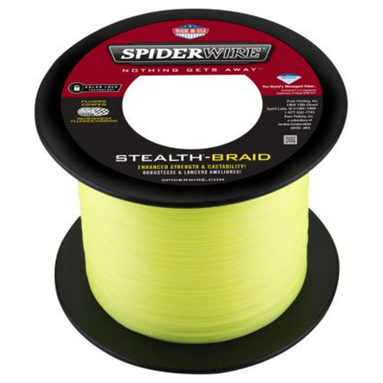 SpiderWire Stealth® Superline, Hi-Vis Yellow, 15lb