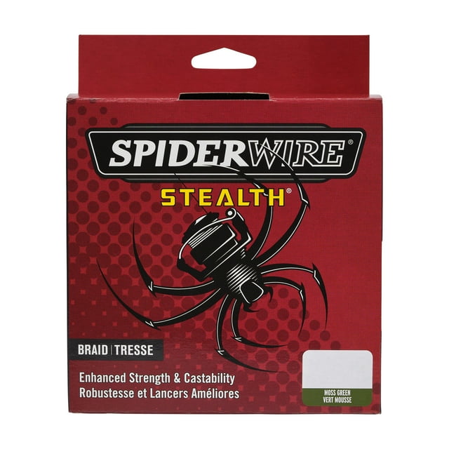 SpiderWire Stealth® Superline, Moss Green, 100lb 45.3kg Fishing Line