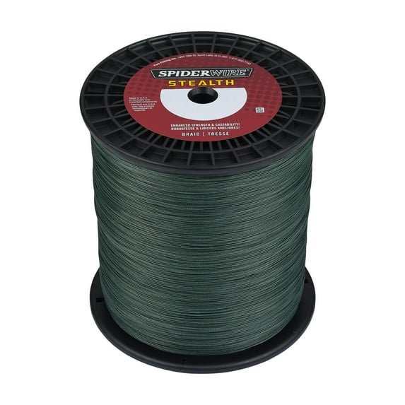 SpiderWire Stealth® Braid Fishing Line, Moss Green, 250 lb Test Strength, 3000 yd