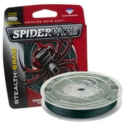 SpiderWire Stealth  Braid Fishing Line, Moss Green, 50 lb Test Strength, 200 yd