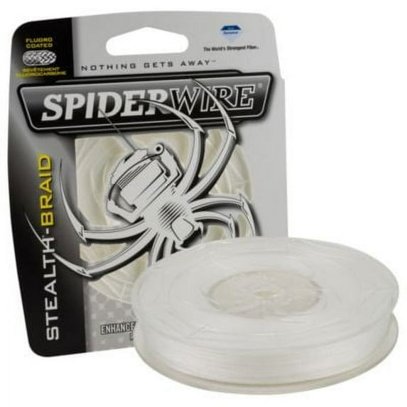 SpiderWire Stealth® Translucent Braid Fishing Line, Translucent, 80 lb Test Strength, 125 yd