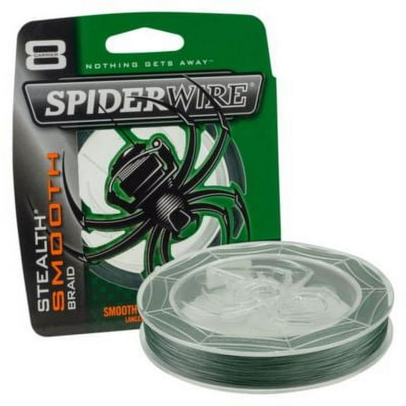SpiderWire Stealth® Smooth Braid Fishing Line, Moss Green, 50 lb Test Strength, 300 yd