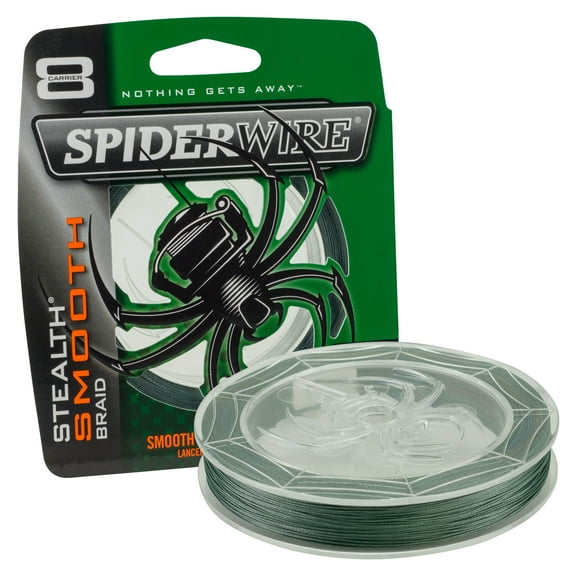 SpiderWire Stealth® Smooth Braid Fishing Line, Moss Green, 80 lb Test Strength, 125 yd