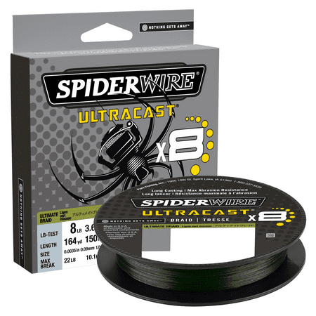 SpiderWire Superline Ultracast Braid, 295yd, Moss Green, 80lb Line
